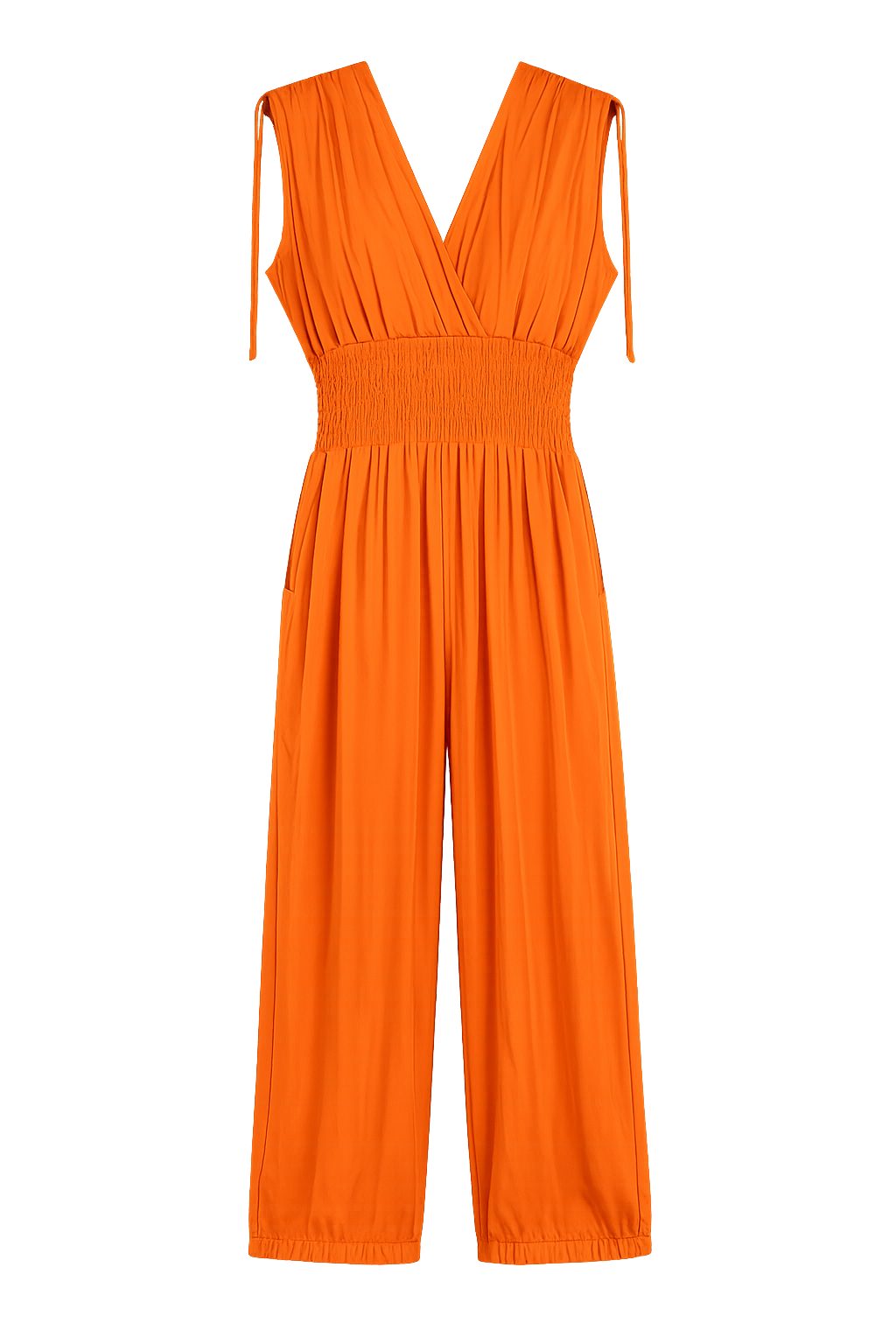 ITALY VIBES Jumpsuit - sommerlicher Overall mit Hosentaschen - Einteiler mit Smokbund