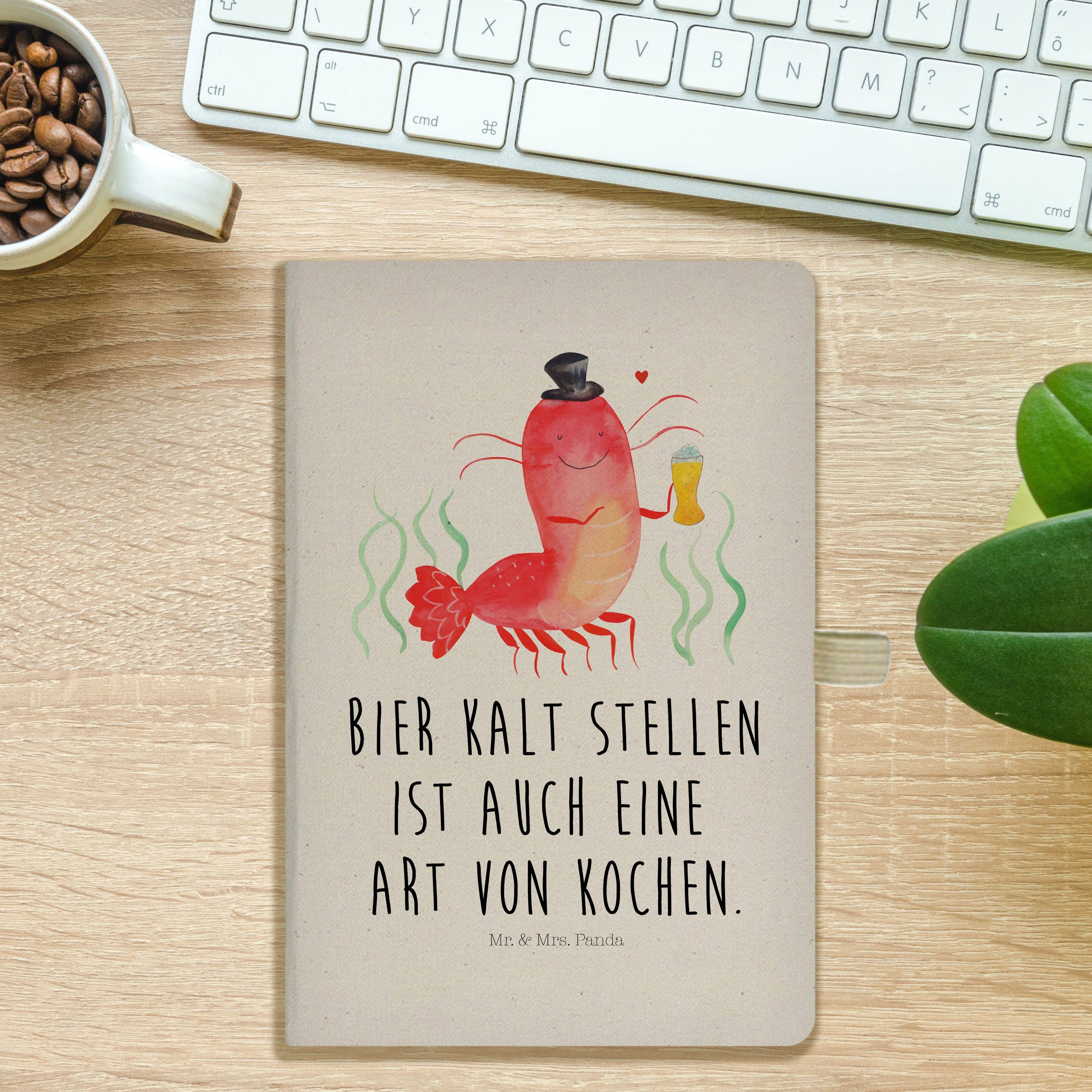Thumbnail - Mr. & Mrs. Panda Notizbuch Hummer Weizen - Transparent - Geschenk, A5 Notizbuch Mit Spruch, Männ Mr. & Mrs. Panda, Kreat...