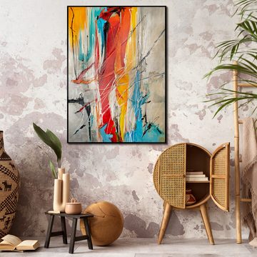 YS-Art Gemälde Farbige Harmonien, Abstraktion