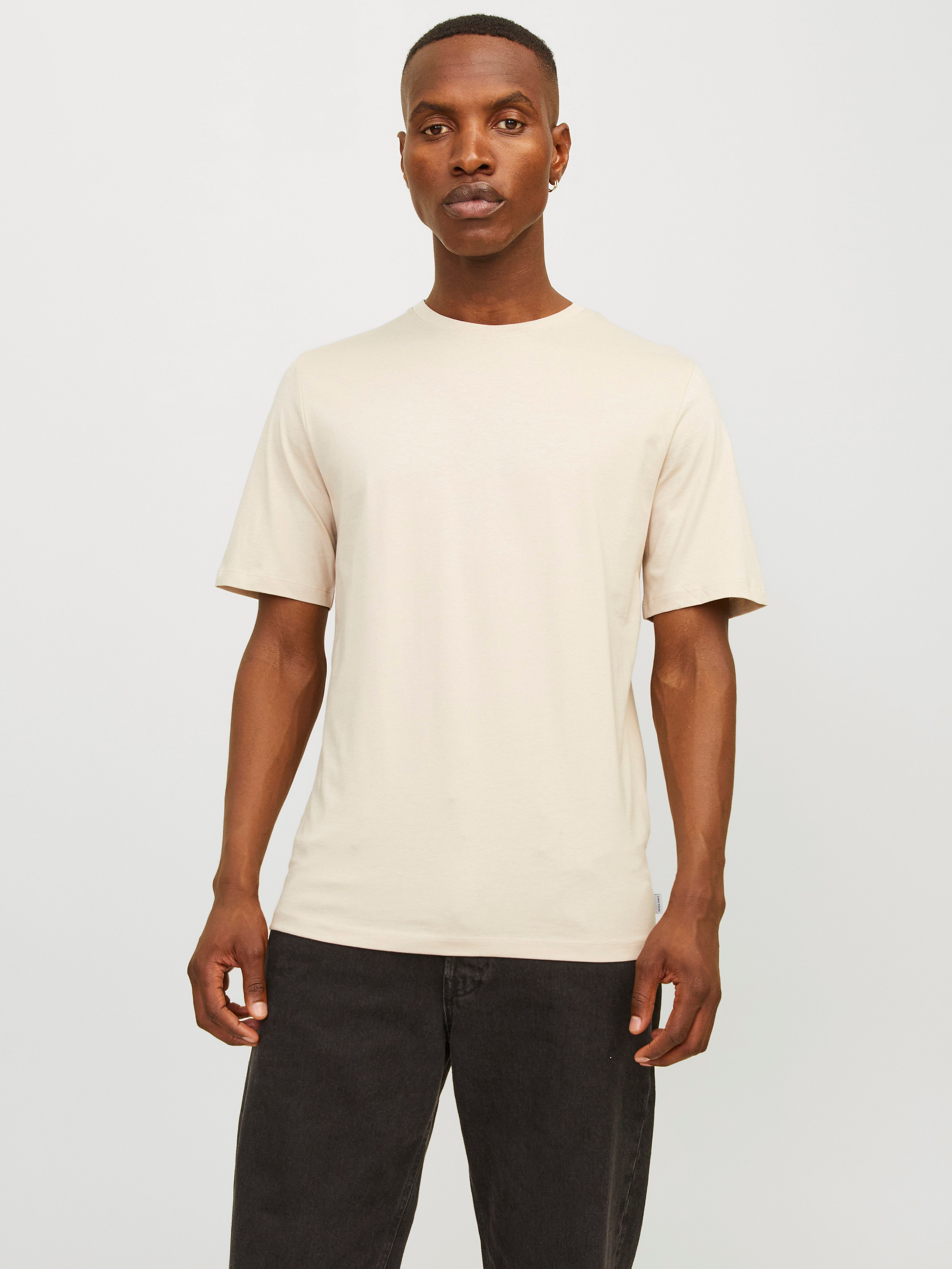 Jack & Jones Rundhalsshirt JJEORGANIC BASIC TEE SS O-NECK NOOS Baumwolle, regular fit