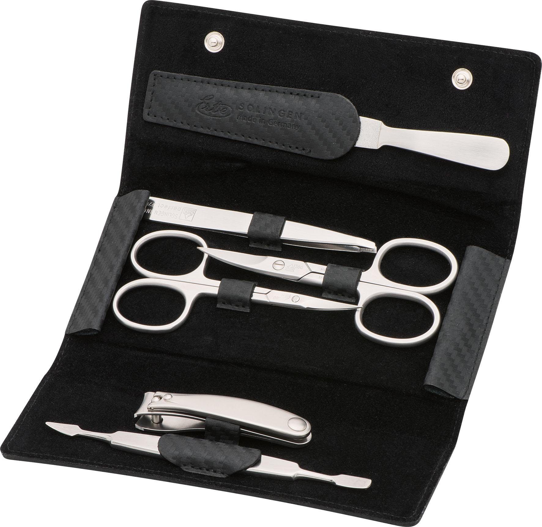 ERBE Maniküre-Etui Lederetui mit Druckknopfverschluss, 7 tlg., bestückt mit günstig online kaufen
