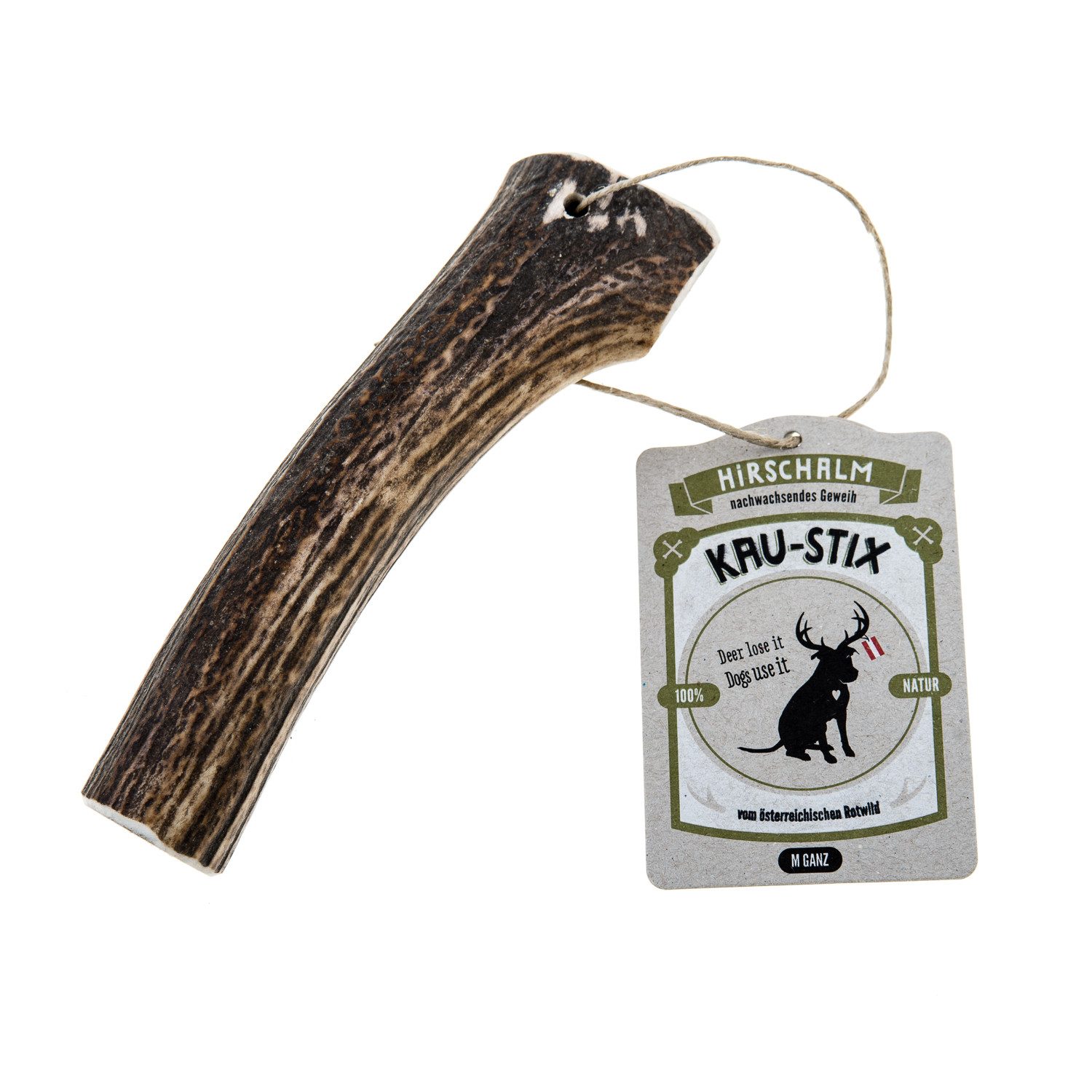 Hirschalm Outdoor-Spielzeug Hirschalm Kau-Stix Rothirsch Ganz M, Kauknochen für Hunde