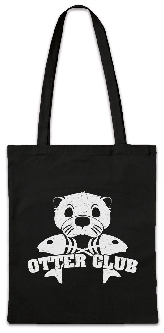 Beuteltasche Otter Club Stofftasche Patch Biker MC Wildlife lontra Nutria