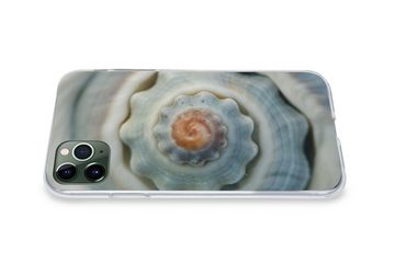 MuchoWow Handyhülle Muschel - Spirale - Meer, Handyhülle Apple iPhone 11 Pro Max, Smartphone-Bumper, Print, Handy