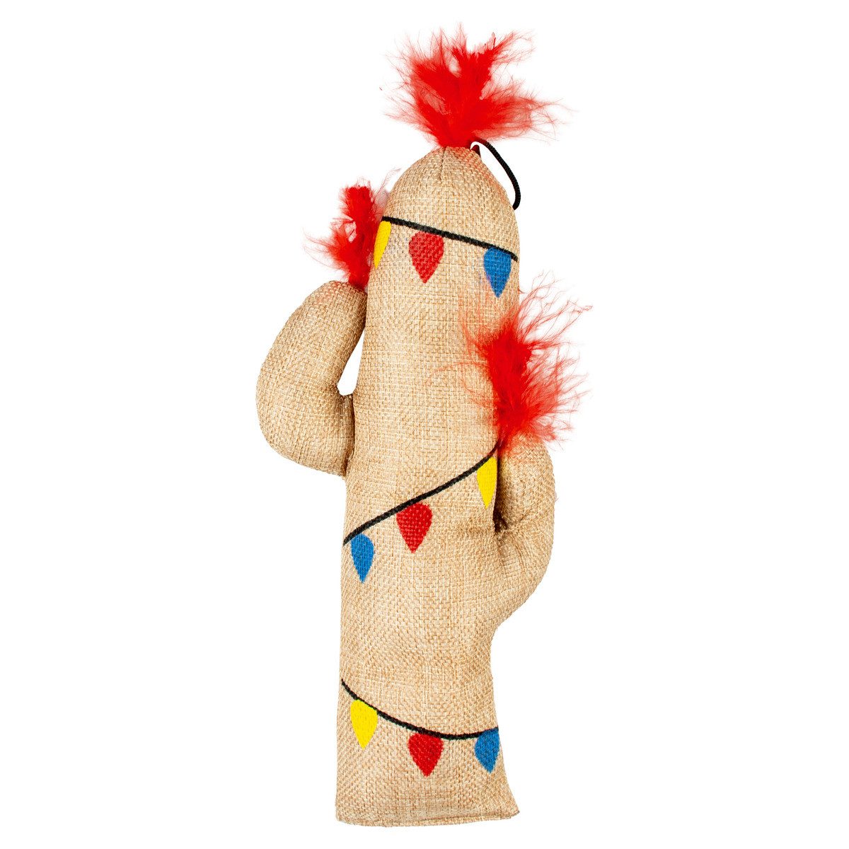 DUVO+ Tierkuscheltier Katzenspielzeug Xmas Jute Kaktus Kicker