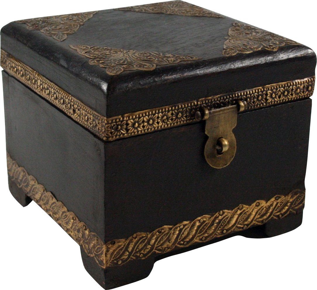 Guru-Shop Aufbewahrungsdose Rustikale kleine Schatztruhe, Holzschachtel,.. günstig online kaufen