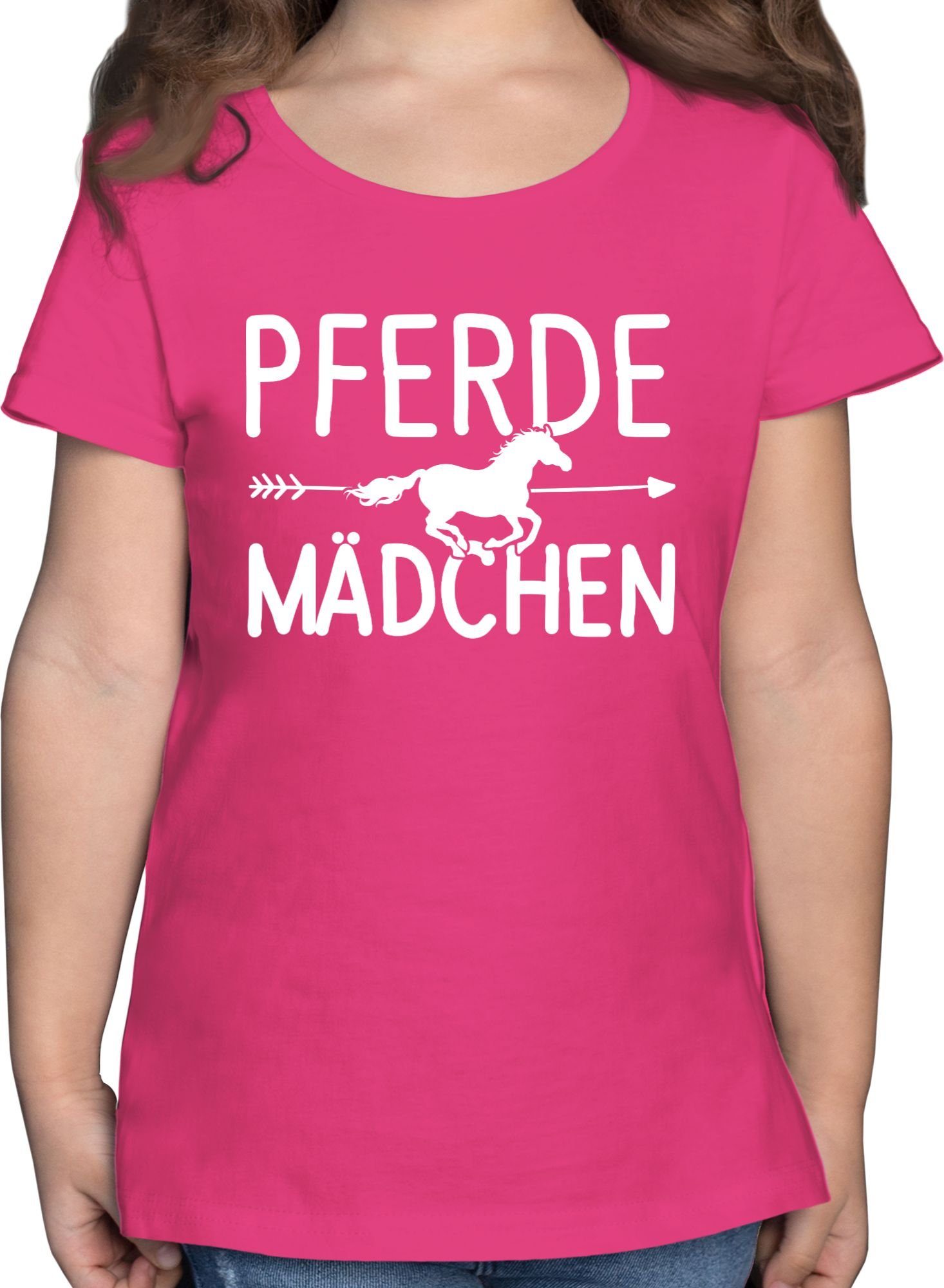 Shirtracer TShirt »Pferde Mädchen Motiv Statement Sprüche Kinder Mädchen Kinder TShirt