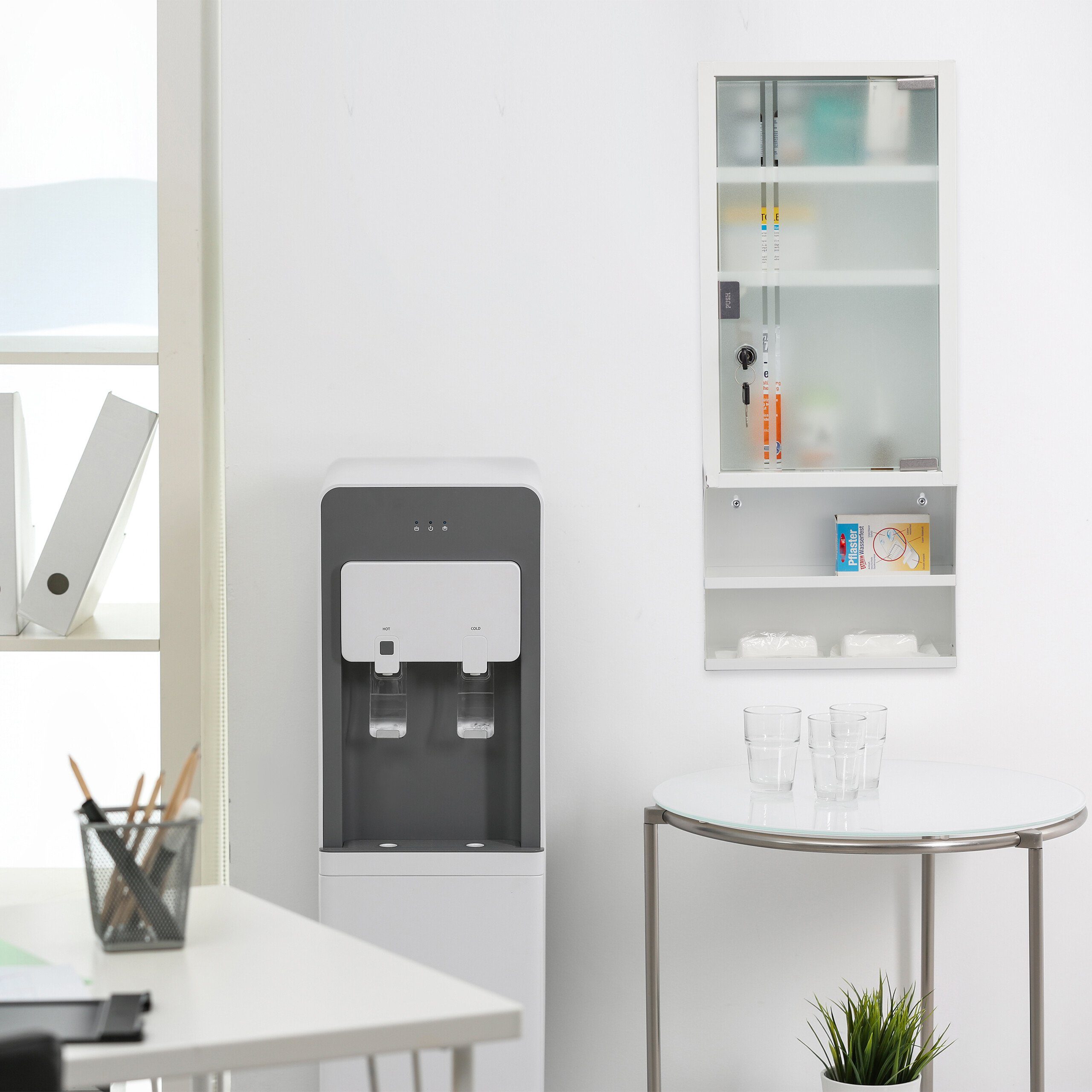 relaxdays Medizinschrank Abschließbarer Medizinschrank Glastür günstig online kaufen