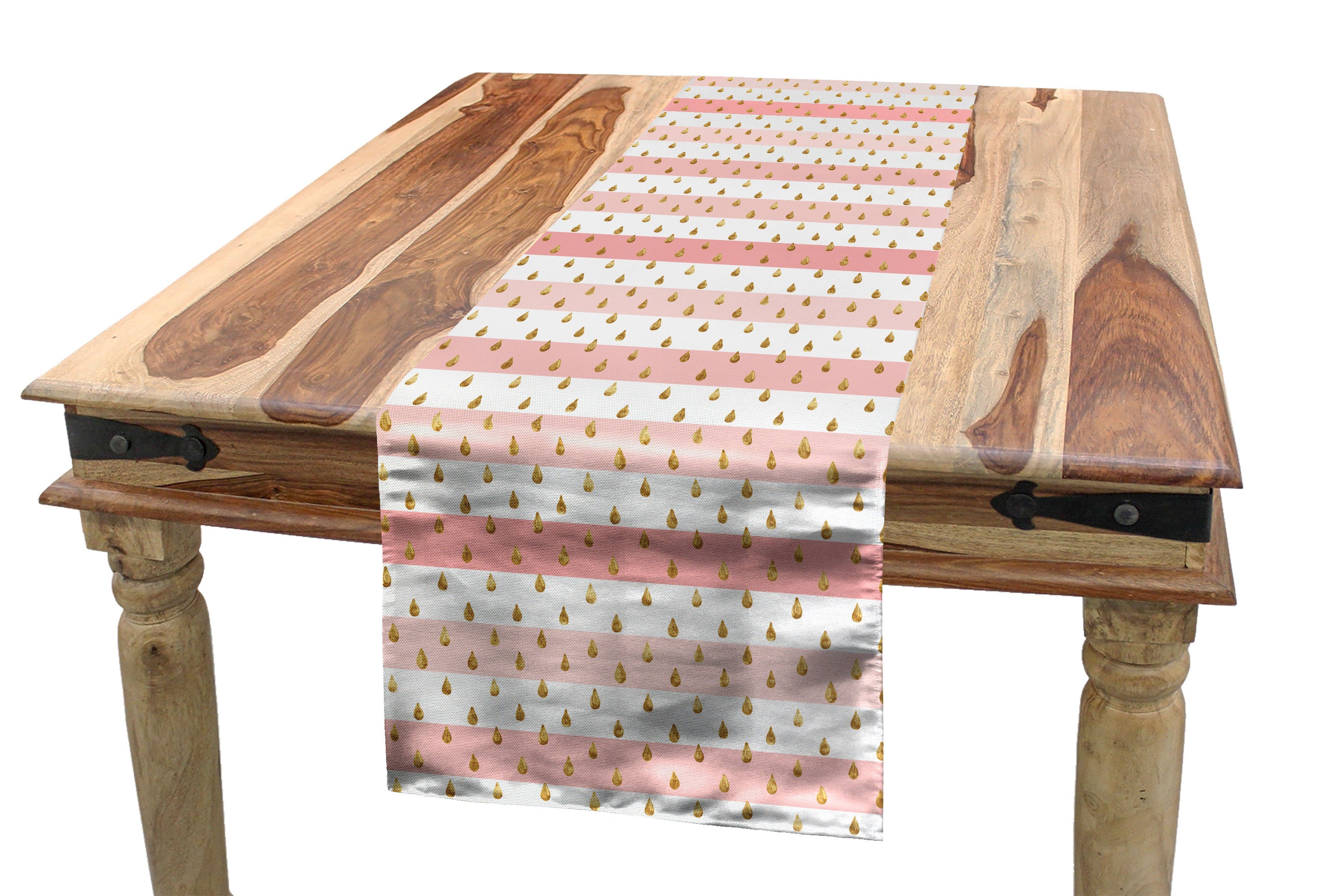 Abakuhaus Tischläufer Esszimmer Küche Rechteckiger Dekorativer Tischläufer, Regen Grape Seed Inspired Drops | Tischläufer