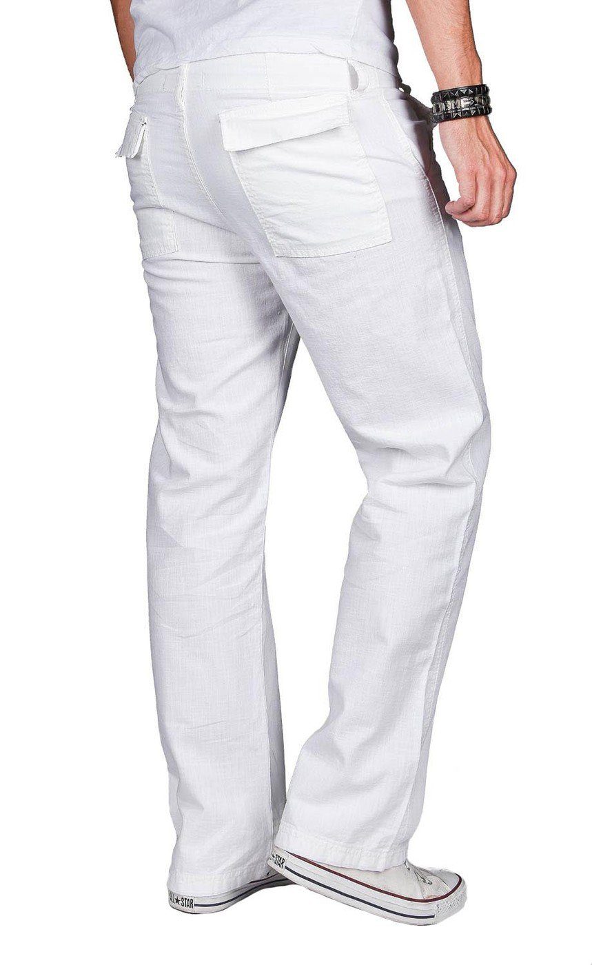 Alessandro Salvarini Leinenhose Herren – leichte Sommerhose Baumwolle Luftige Hose mit Kordelzug und bequemem Schnitt