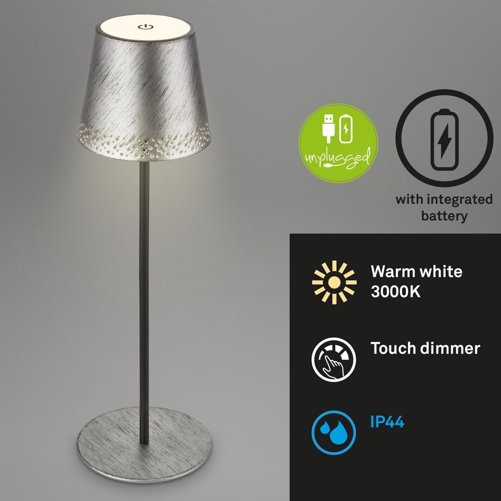 Briloner Leuchten Tischleuchte Outdoor Tischlampe dimmbar günstig online kaufen