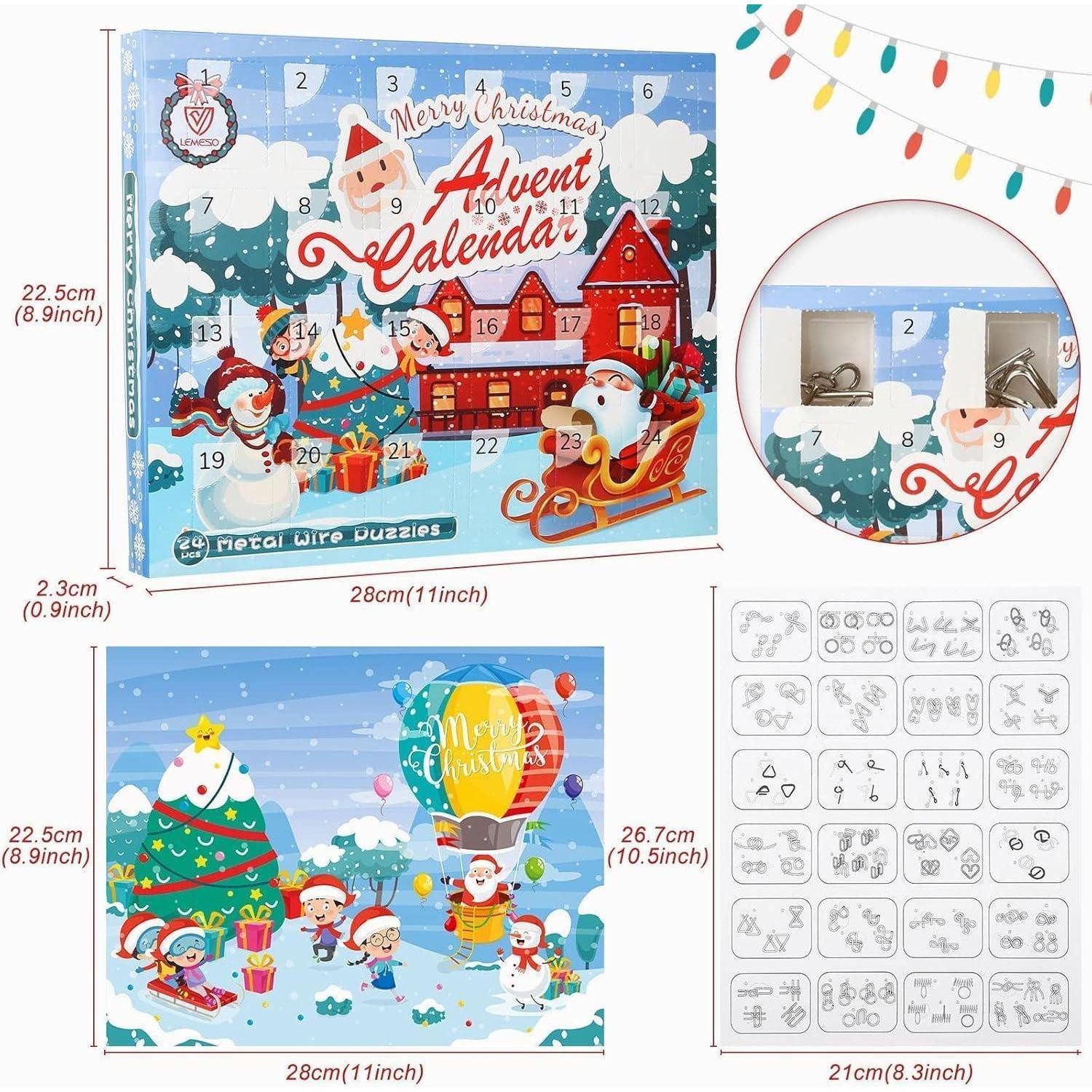 LuxusKollektion Spielzeug-Adventskalender Metall Knobelspiele 24 Adventskal günstig online kaufen
