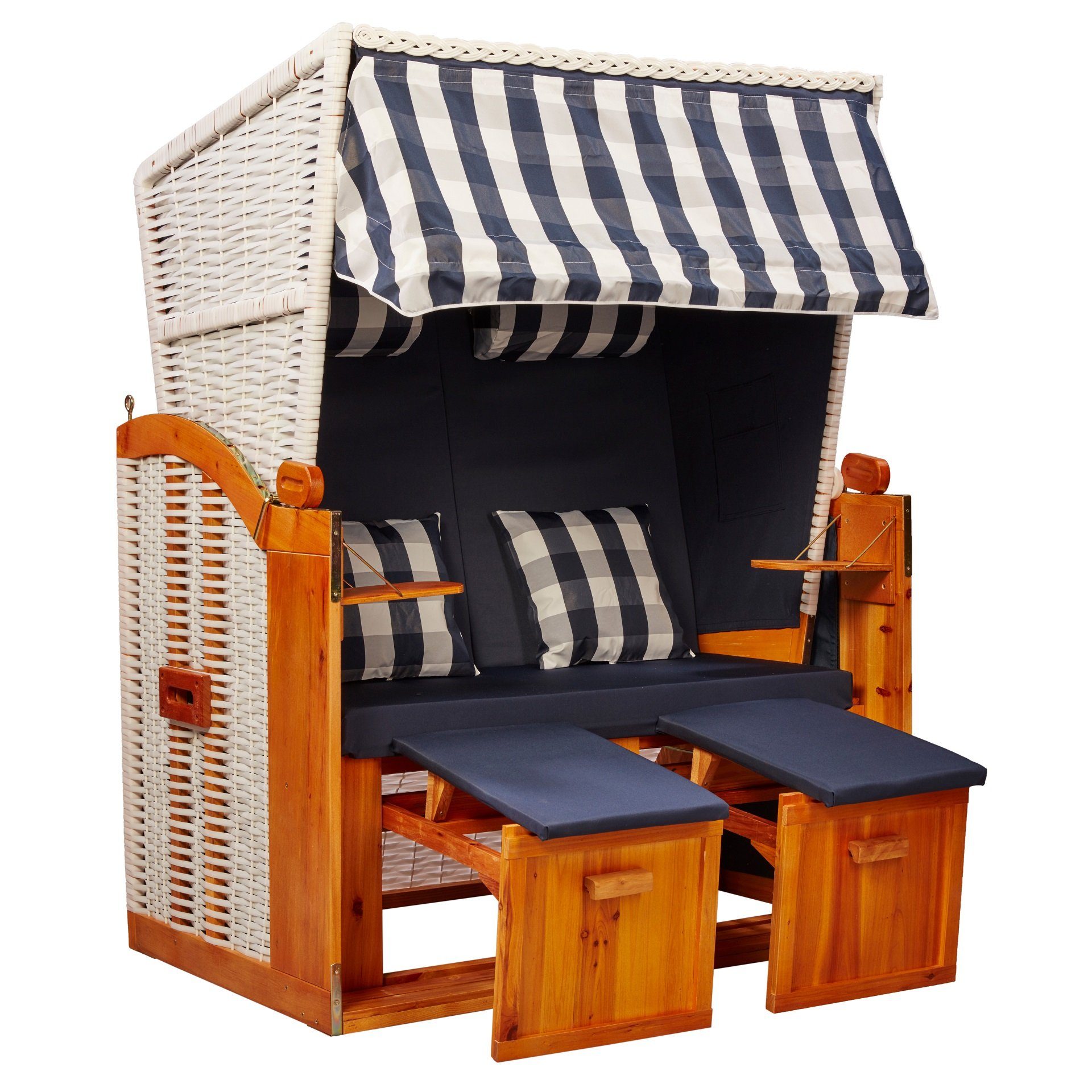 intergrill Strandkorb Strandschönheiten Doris Ostsee 2-Sitzer, BxTxH: 120x80x160 cm, Strandkorb