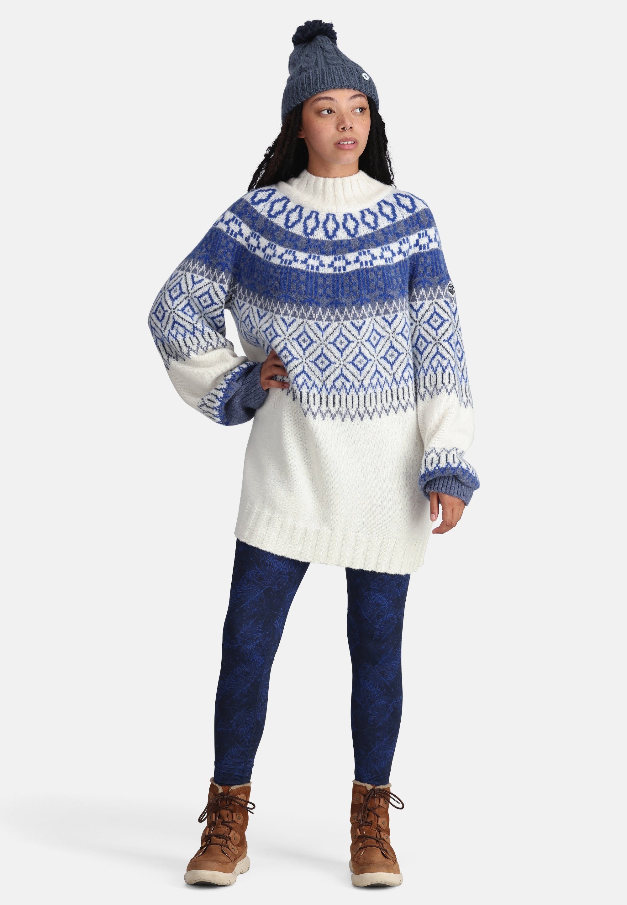 Kari Traa Strickpullover Agneta mit winterlichem Motiv und Jacquard-Strick