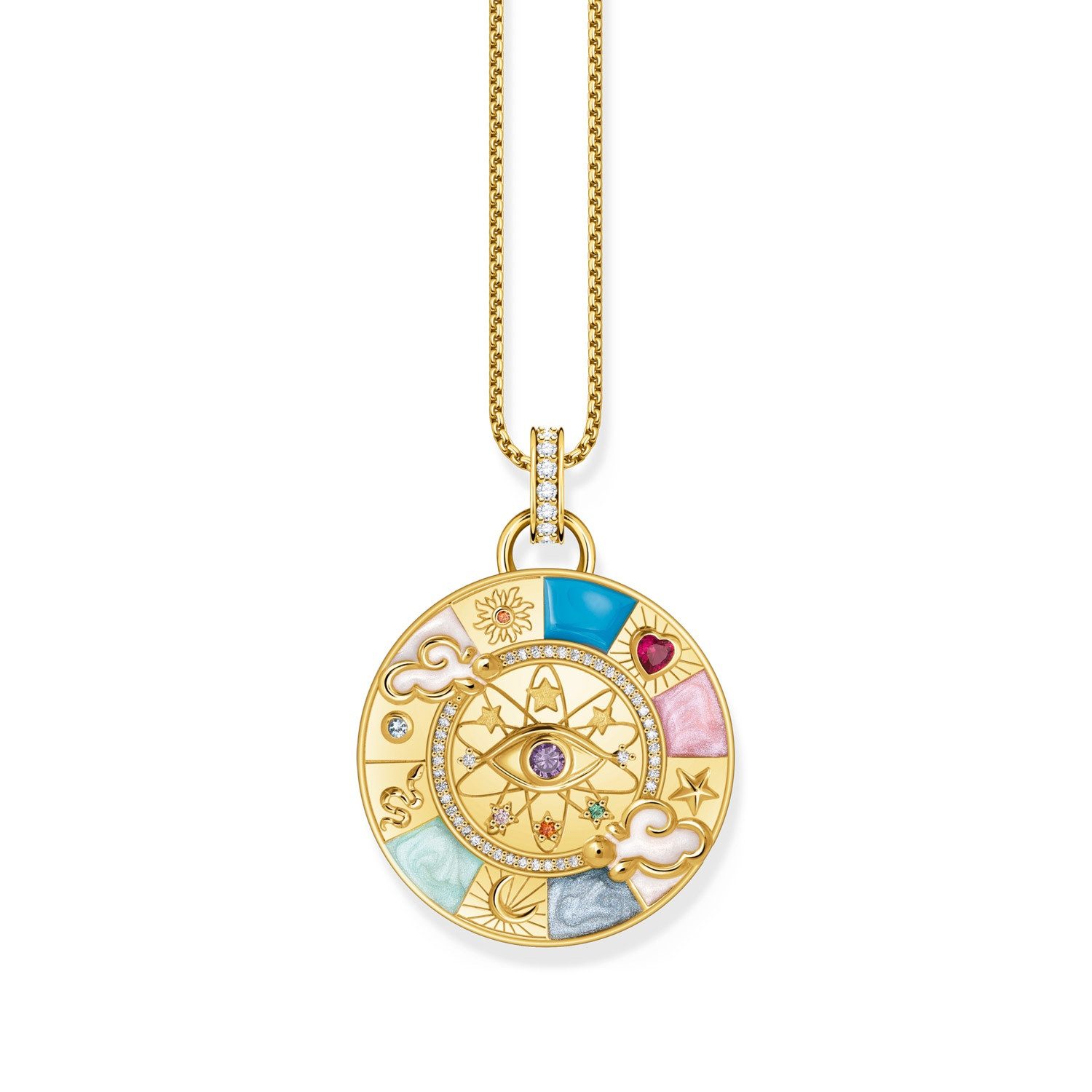 THOMAS SABO Kettenanhänger Glücksrad m...