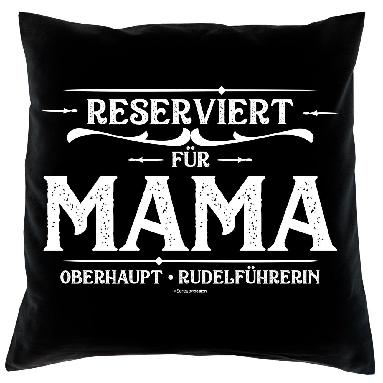 Mama Papa Reserviert Urkunden, Reserviert Hochzeitstag für schwarz für Kissen-Set mit Soreso® Dekokissen Geschenkidee