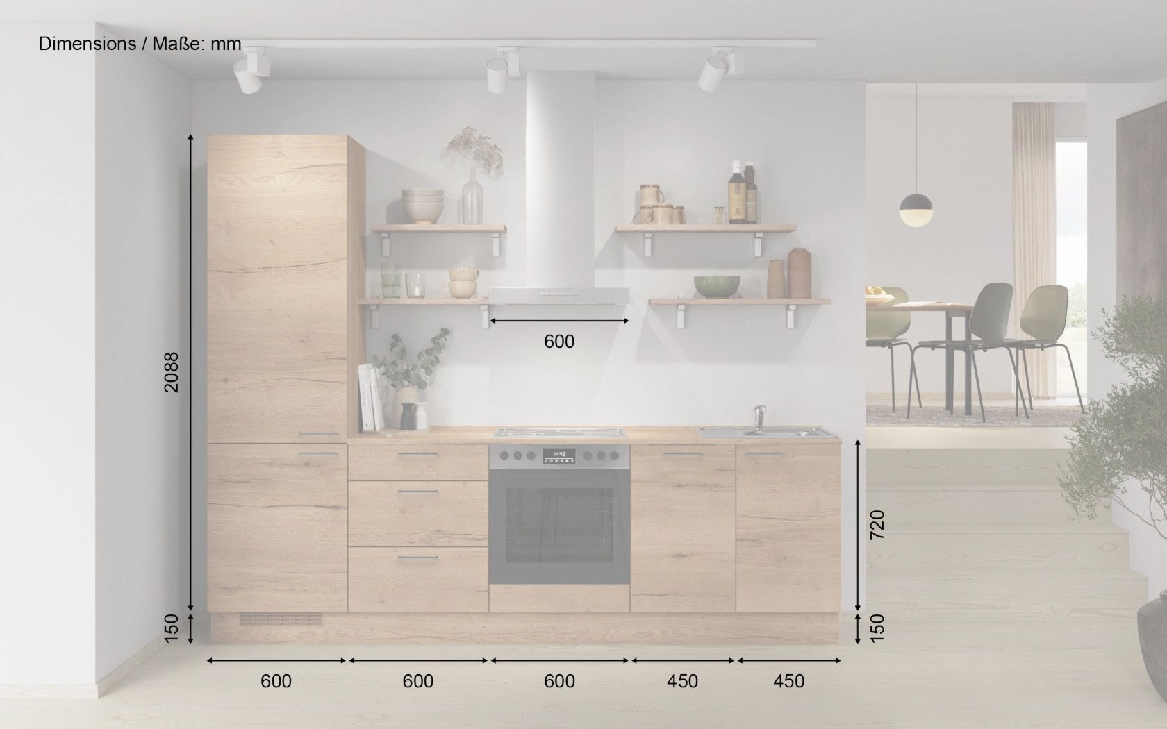 nobilia® Küchenzeile Vika, individuell anpassbar, gratis Küchenplanung mit Profis, (Breite 270 cm), vormontiert, wahlw. mit E-Geräten, inkl. Lieferung
