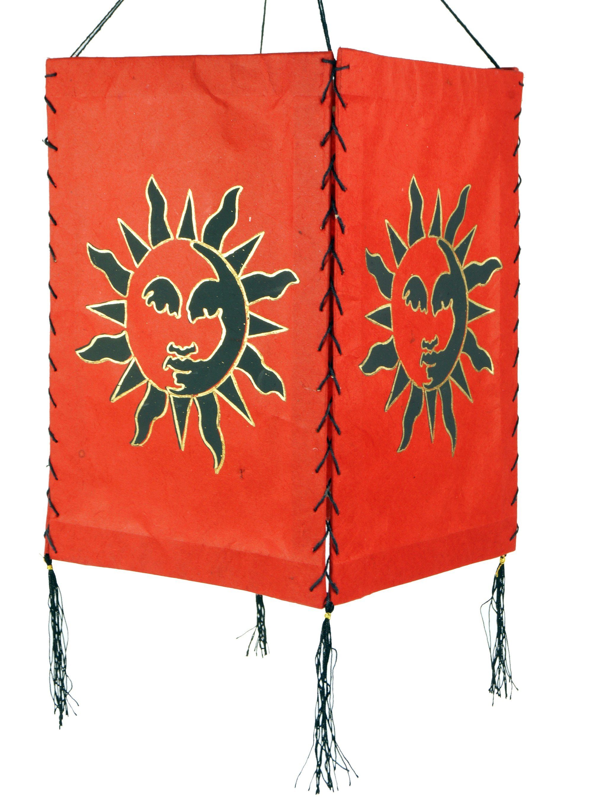 Guru-Shop Lampenschirm Lokta Papier Hänge Lampenschirm, Deckenleuchte..