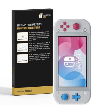 Protectorking Schutzfolie 2x 9H Panzerglas für Nintendo Switch Lite Displayschutz Schutzglas, (2-Stück), klar