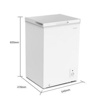 CHiQ Gefriertruhe FCF98D, 54,5 cm breit, 99 l, Starke Gefrierleistung,12 Jahre Garantie auf den Kompressor