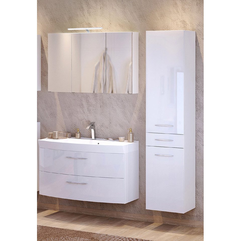 Lomadox Badmöbel-Set FLORIDO-03, (Spar-Set, 3-St), weiß günstig online kaufen