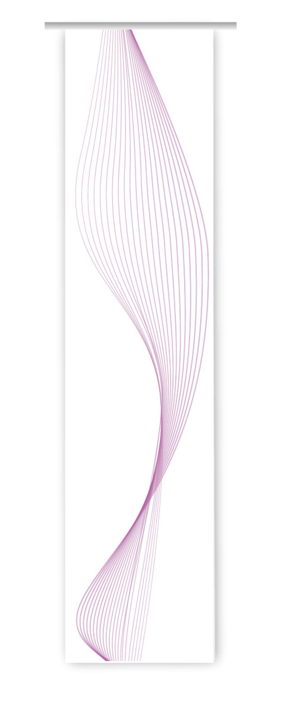 gardinen-for-life Schiebegardine Stream brombeere - Flächenvorhang HxB 260x60 cm - B-line