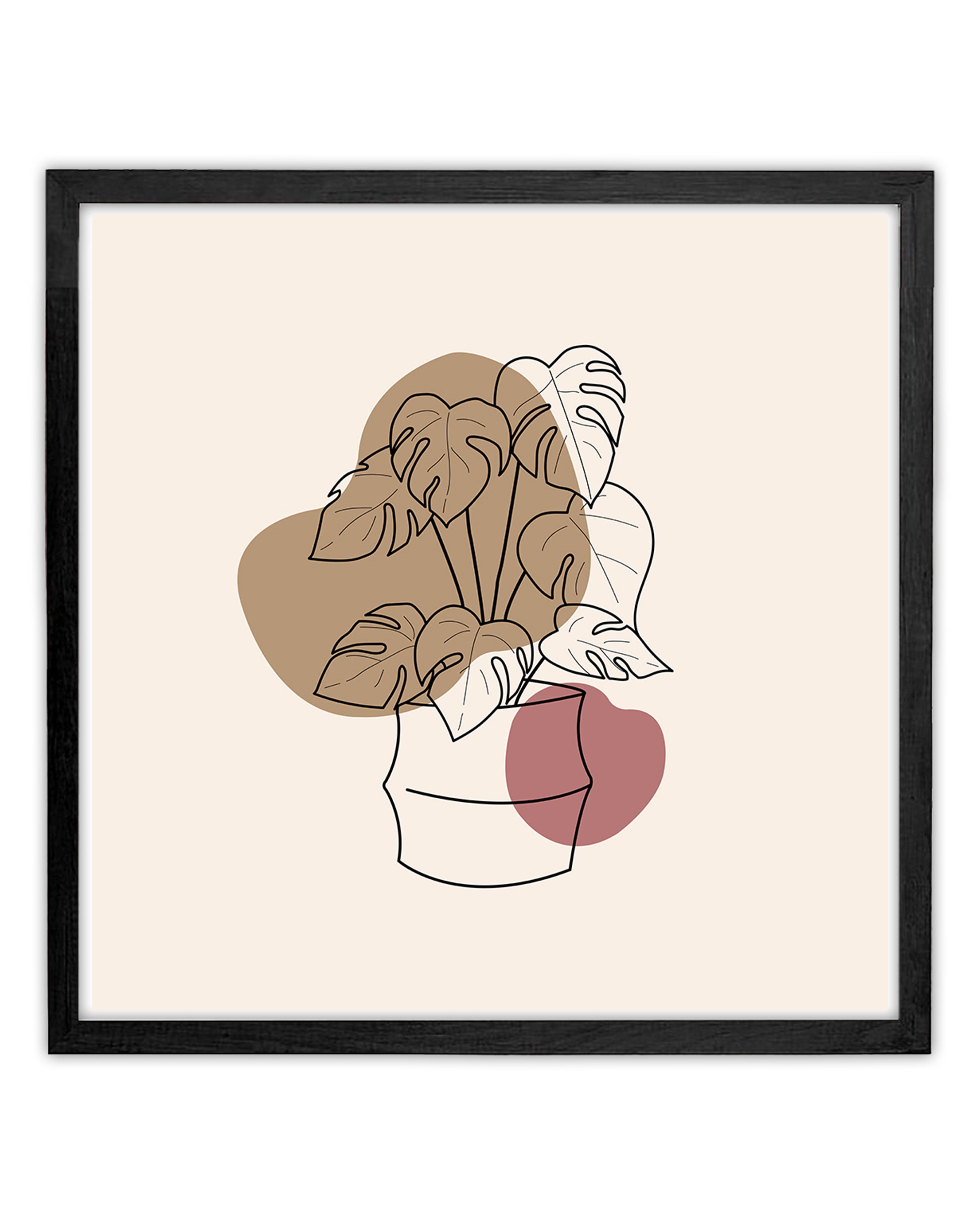 Close Up Bilderrahmen Posterrahmen 70 x 70cm Holzdekor schwarz günstig online kaufen