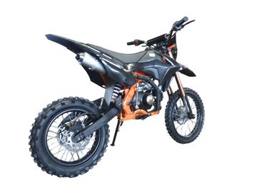 KXD Dirt-Bike 125cc Dirtbike Cross Pitbike Crossbike KXD 609 E+K 17/14 Licht Schwarz