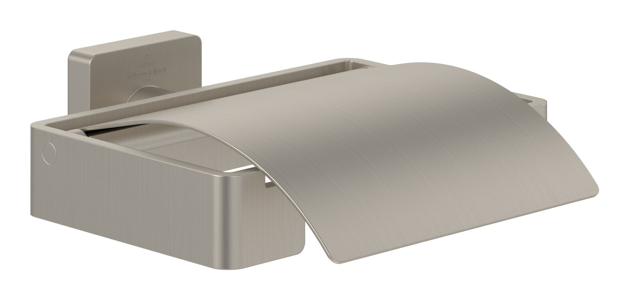Villeroy & Boch Toilettenpapierhalter Elements - Striking, 131 x 115 mm mit Deckel