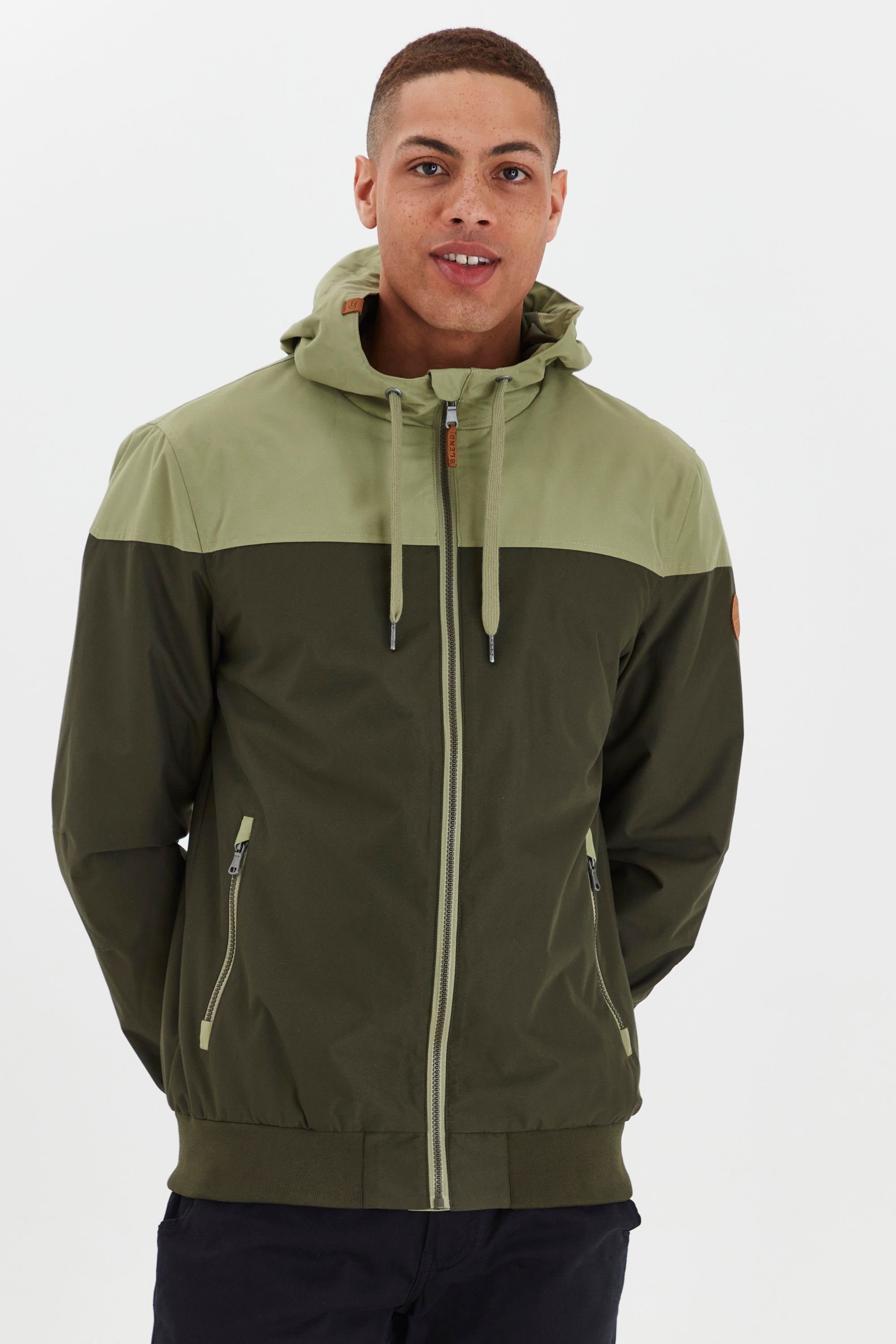 Blend Kurzjacke BHMelon Übergangsjacke mit Kapuze