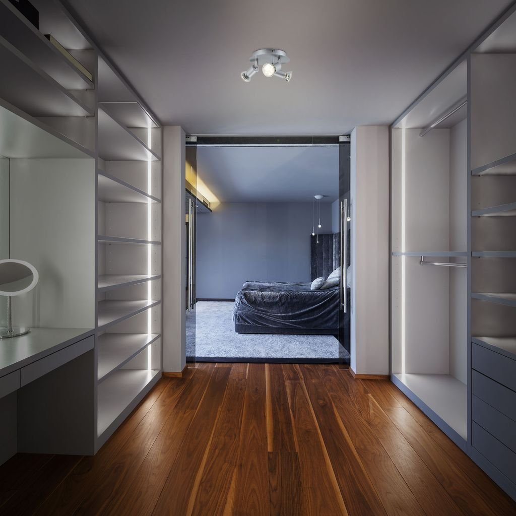 B.K.Licht Deckenleuchte 30-01-03R-T, LED wechselbar