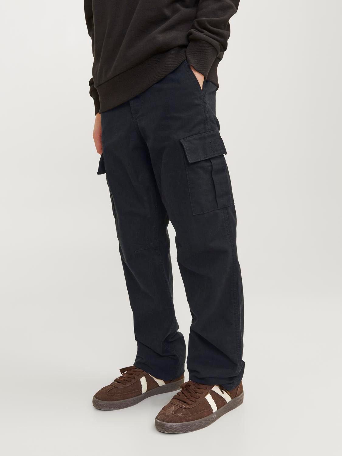 Jack & Jones Junior Cargohose JPSTKANE praktisch, pflegeleicht, lässig unifarben, modisch, relaxed fit, Web