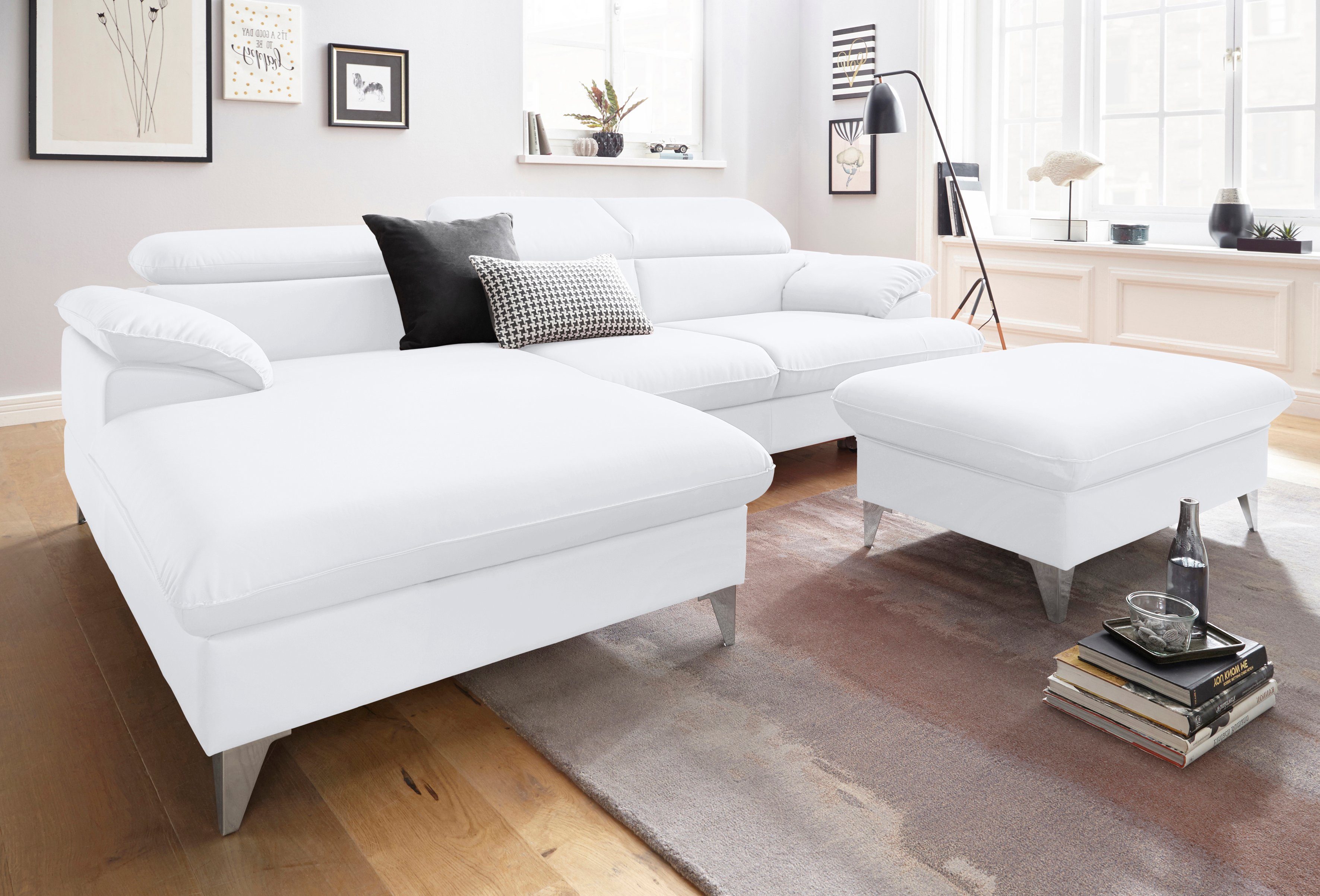 COTTA Polstergarnitur "Caluso L-Form", (2 tlg.), Set bestehend aus: Ecksofa günstig online kaufen