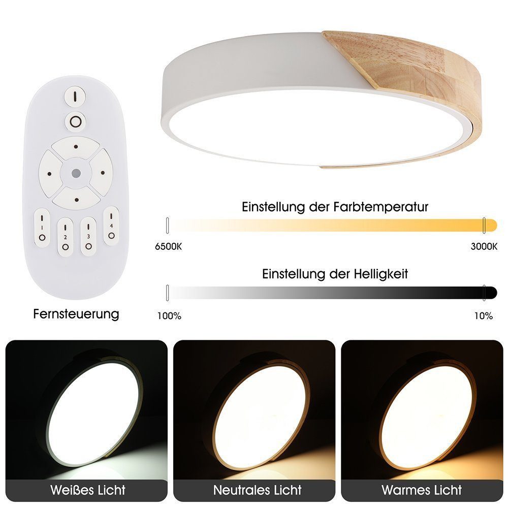 OULENBIYAR Deckenleuchte Modern 24W LED Deckenleuchte günstig online kaufen