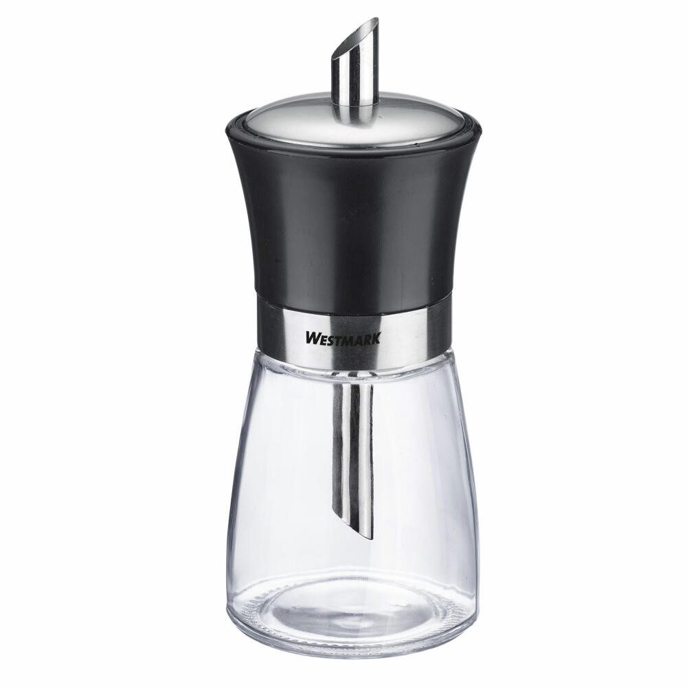 WESTMARK Zuckerstreuer Fassungsvermögen: 190 ml, Glas/Rostfreier Edelstahl/Kunststoff, Blacky