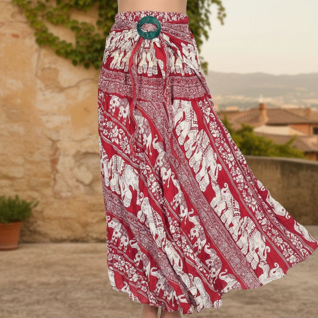 Guru-Shop Minirock Boho Sommerrock, Maxirock Hippie chic,.. alternative Bek günstig online kaufen