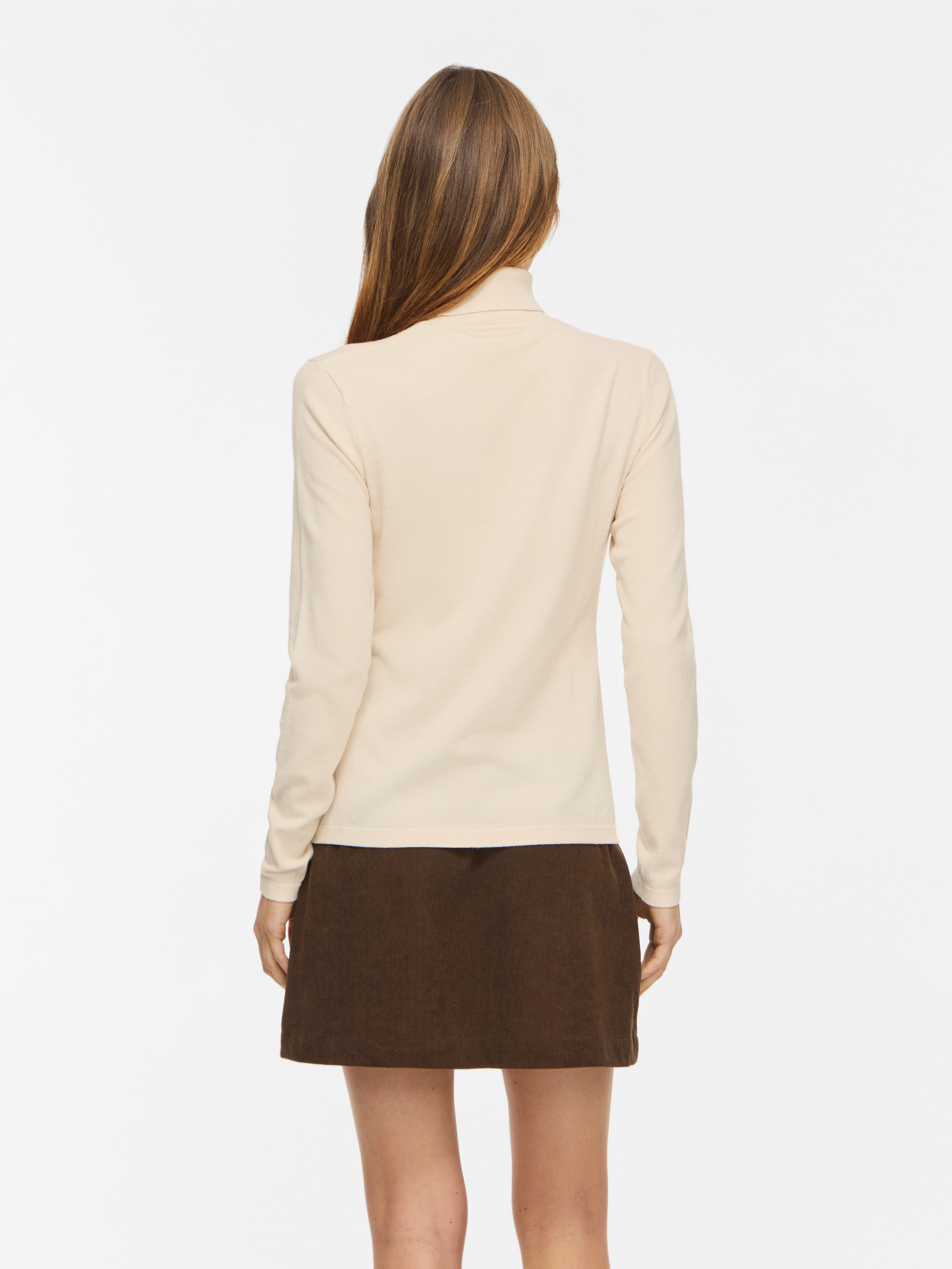 Vila Rollkragenpullover VIMALU ROLLNECK L/S KNIT TOP NOOS Materialmix