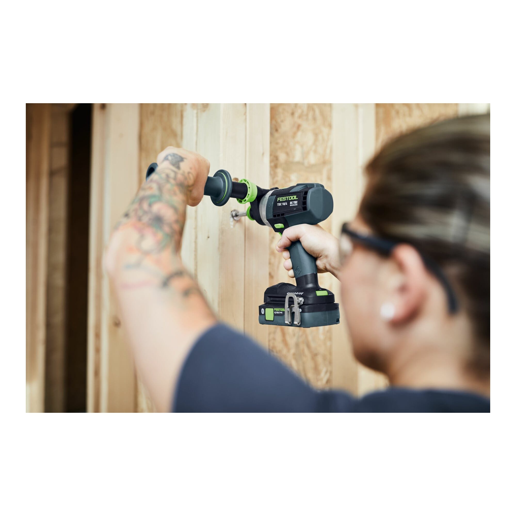 FESTOOL Bohrschrauber Festool Akku-Bohrschrauber TDC 18/4 I-Basic QUADRIVE