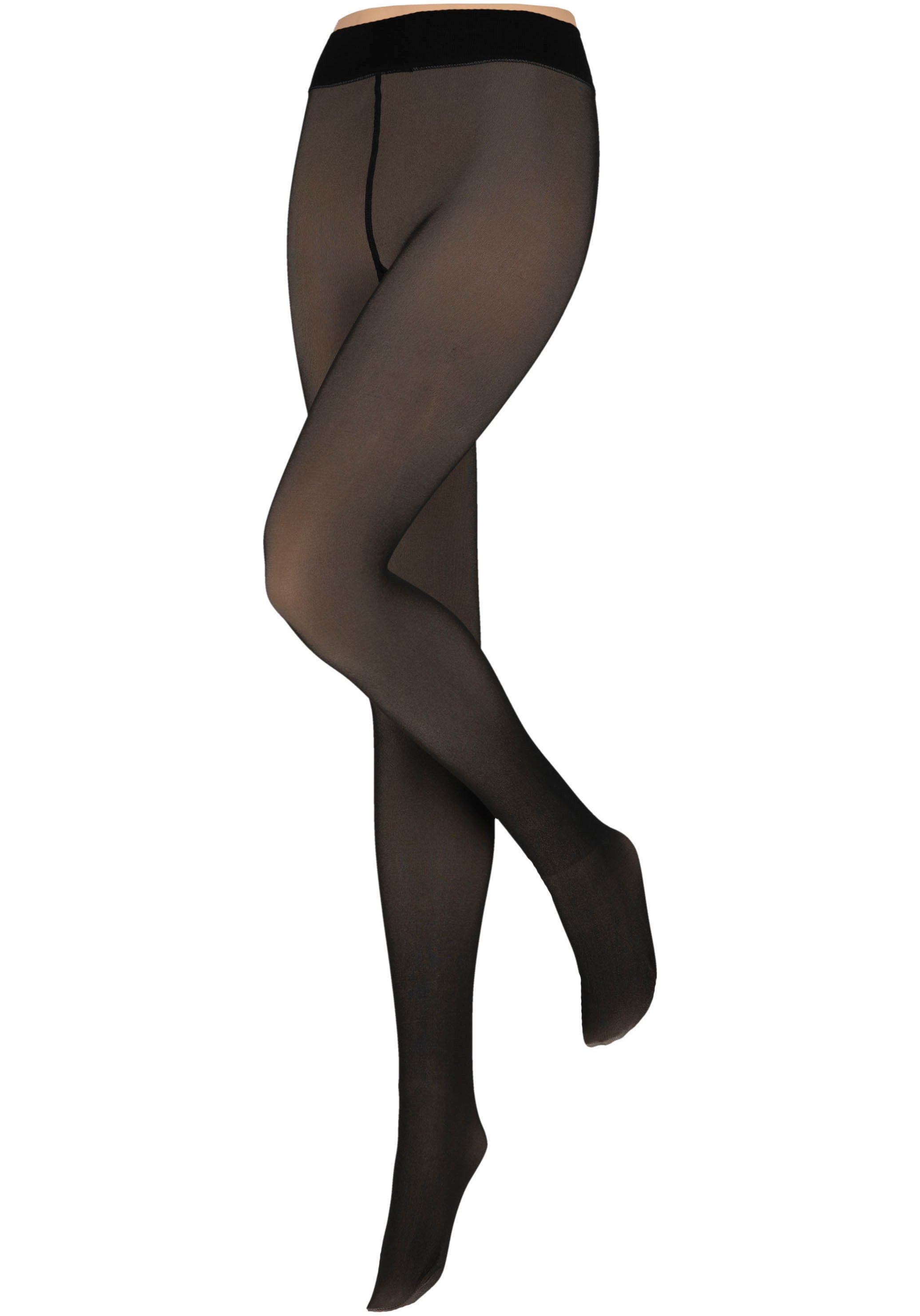 Sarlini Thermostrumpfhose LADIES FLEECE LINED TIGHTS im transparenten Look mit angenehmer Fleece-Fütterung in Feinstrumpfhosenoptik