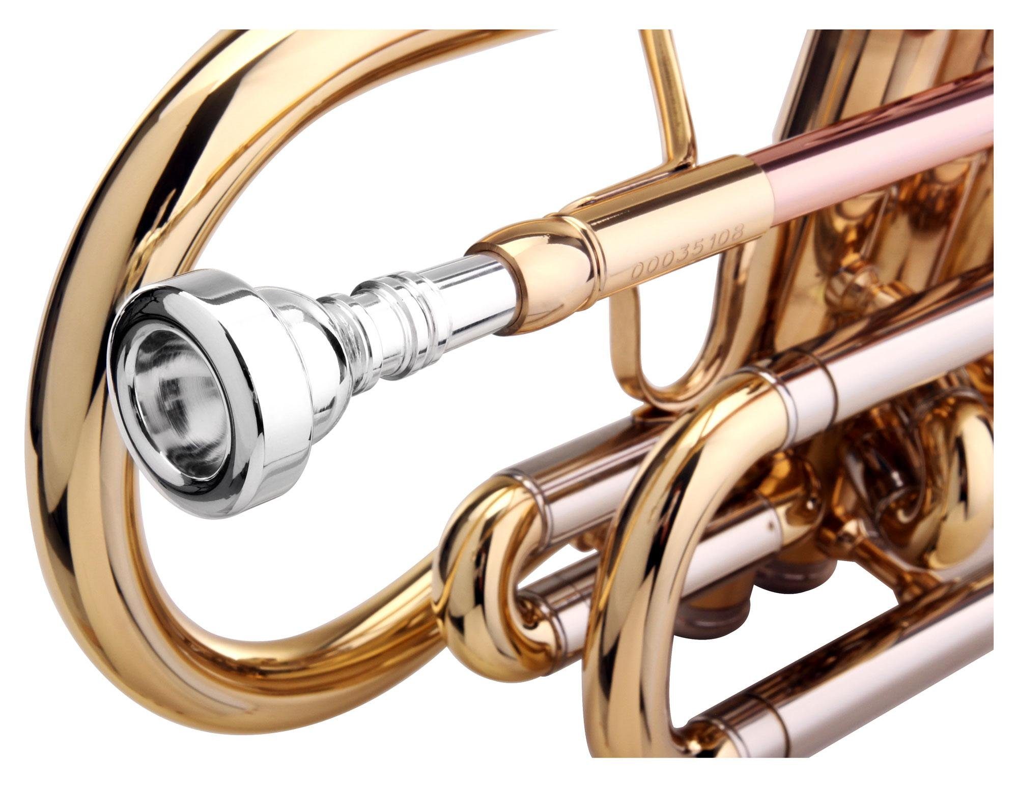 Classic Cantabile Kornette CR-400 Bb-Kornett (Messing, Ventile Edelstahl, Stimmzug Neusilber Bb – Bild 3 von 5