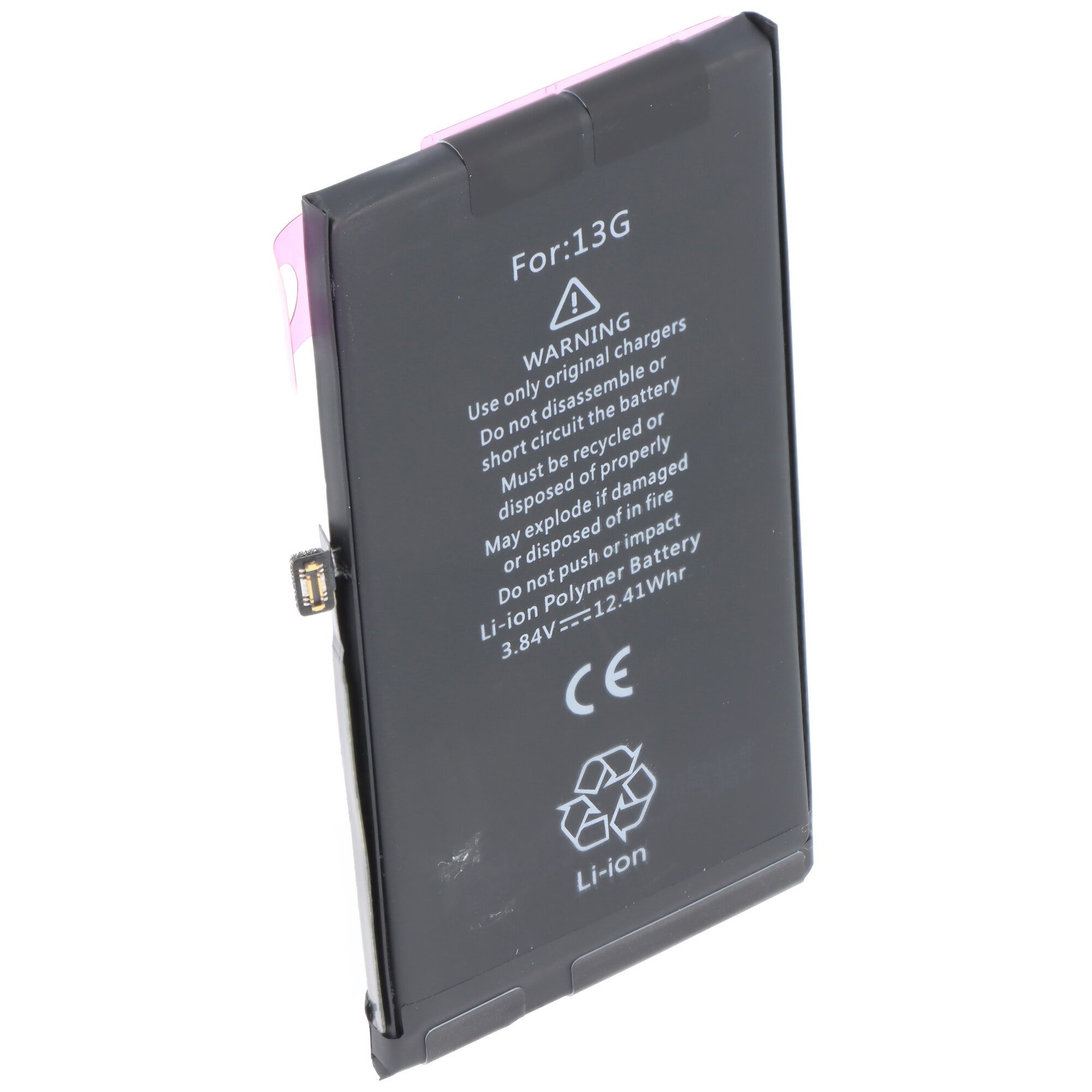AccuCell Akku passend für Apple iPhone 13, Li-Polymer, 3,84V, 3227mAh, 12,4Wh, Akku 3227 mAh (3,8 V)