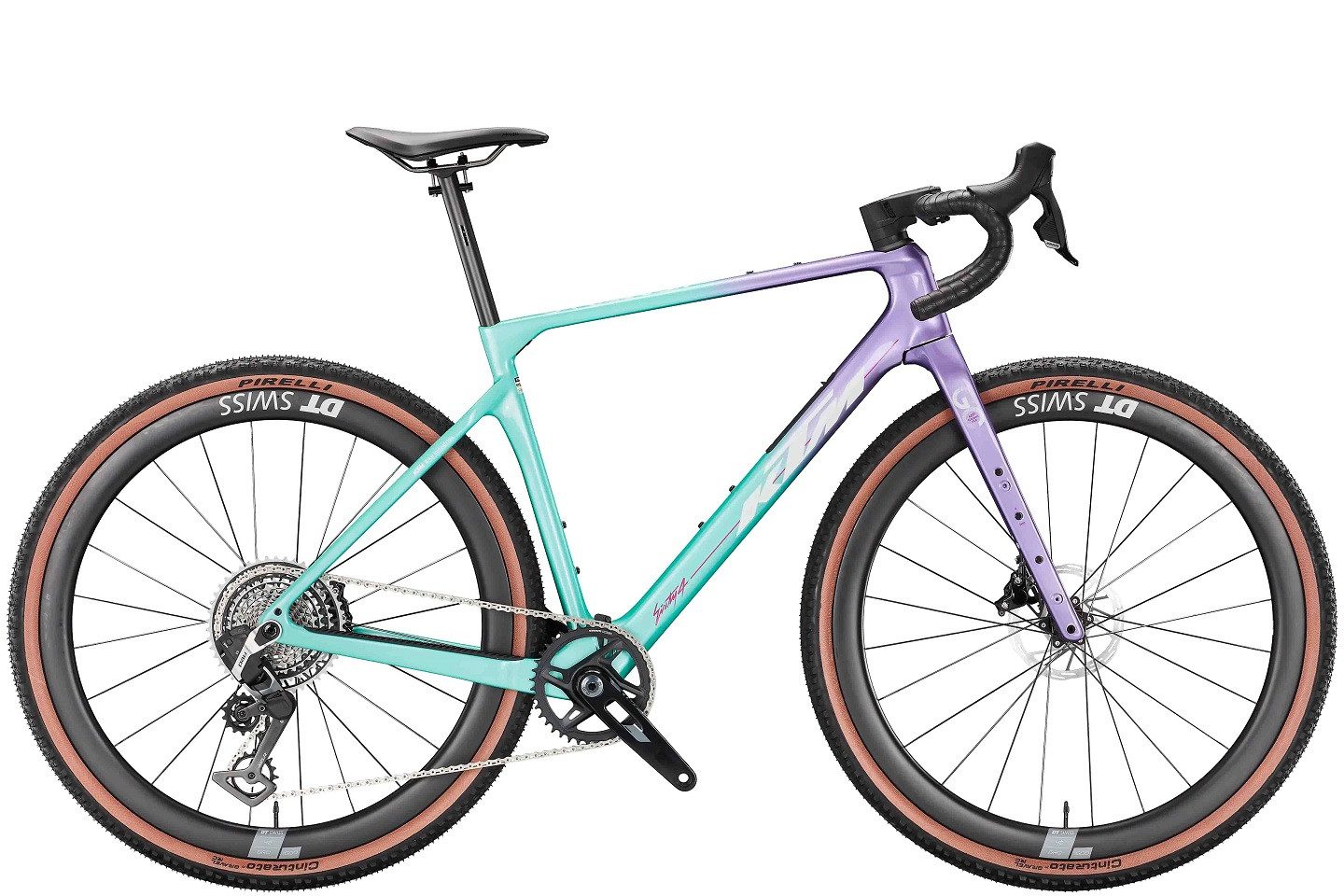 KTM Gravelbike KTM Gravelator Prime blau/lila 2026, 13 Gang SRAM RIVAL XPLR AXS 13s, Kettenschaltung