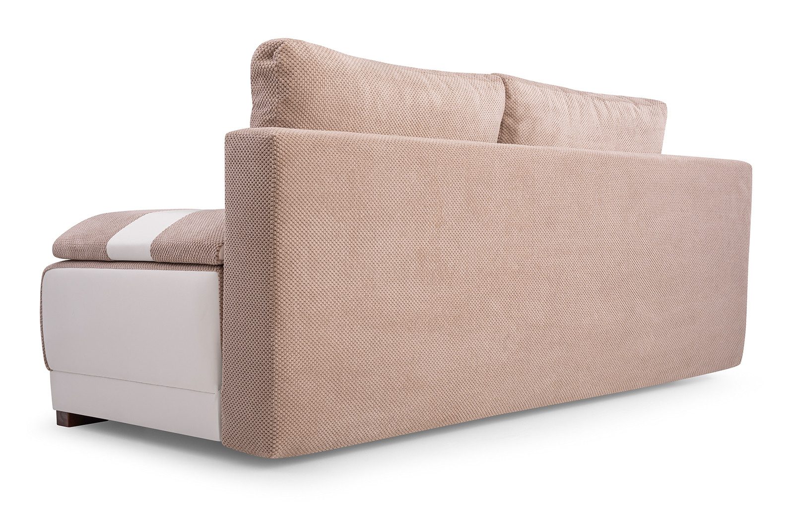 MOEBLO Schlafsofa NISA, Couch für Wohnzimmer, Sofagarnitur Polstersofa Wohnlandschaft, mit Schlaffunktion und Bettkasten