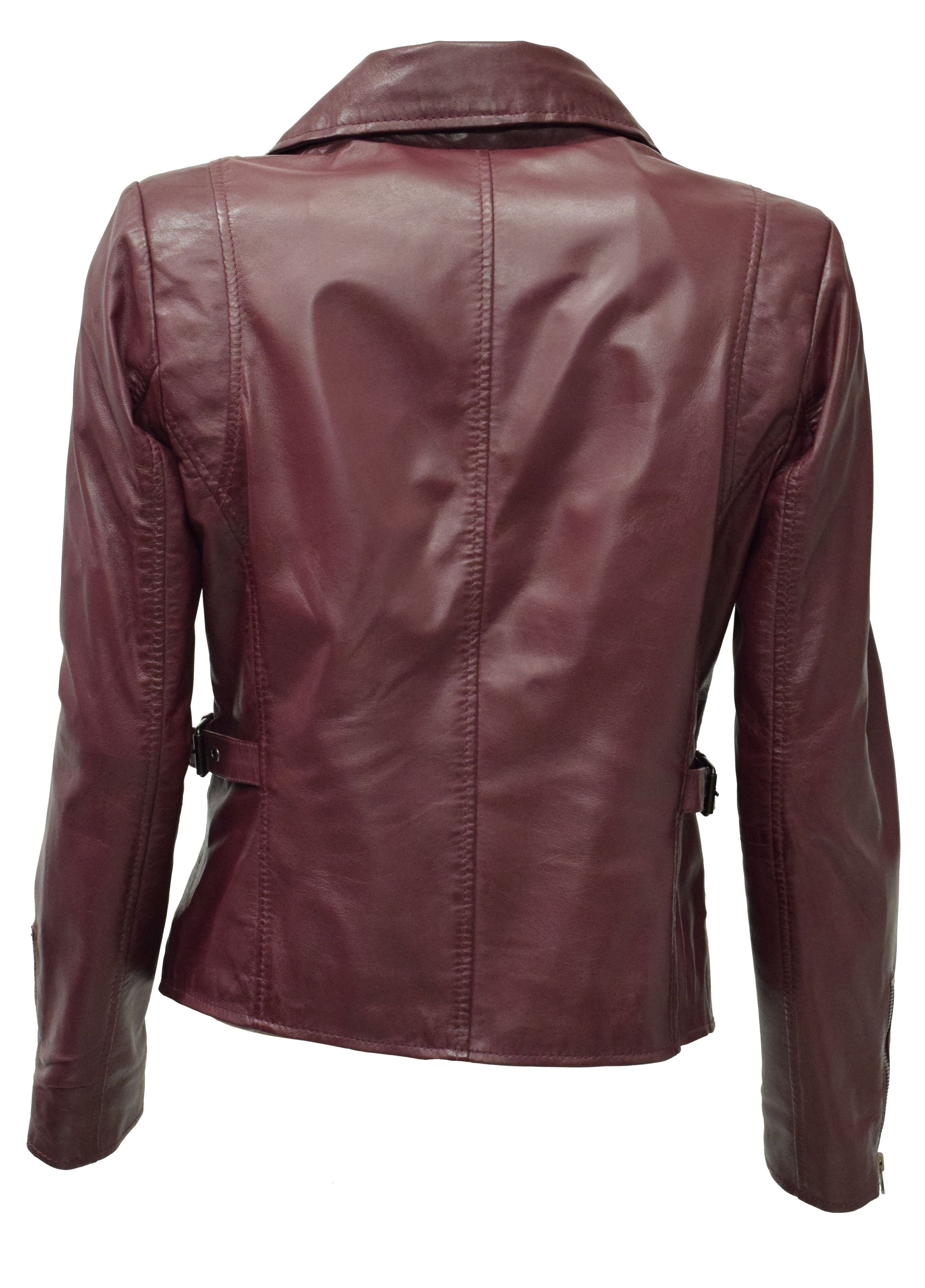 Zimmert Leather Lederjacke Stella im Biker Stil