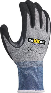 teXXor Arbeitshandschuh-Set Schnittschutz-Strickhandschuhe Cut C