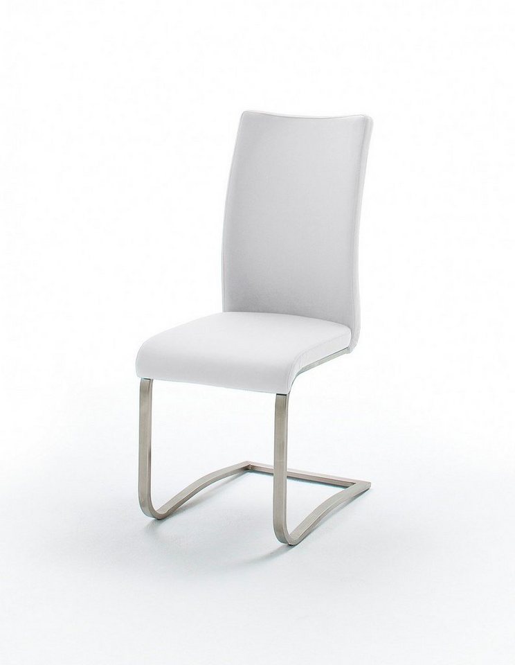 MCA furniture Freischwinger Arco (Set, 2 St), Stuhl mit Echtlederbezug, belastbar  bis 130 Kg