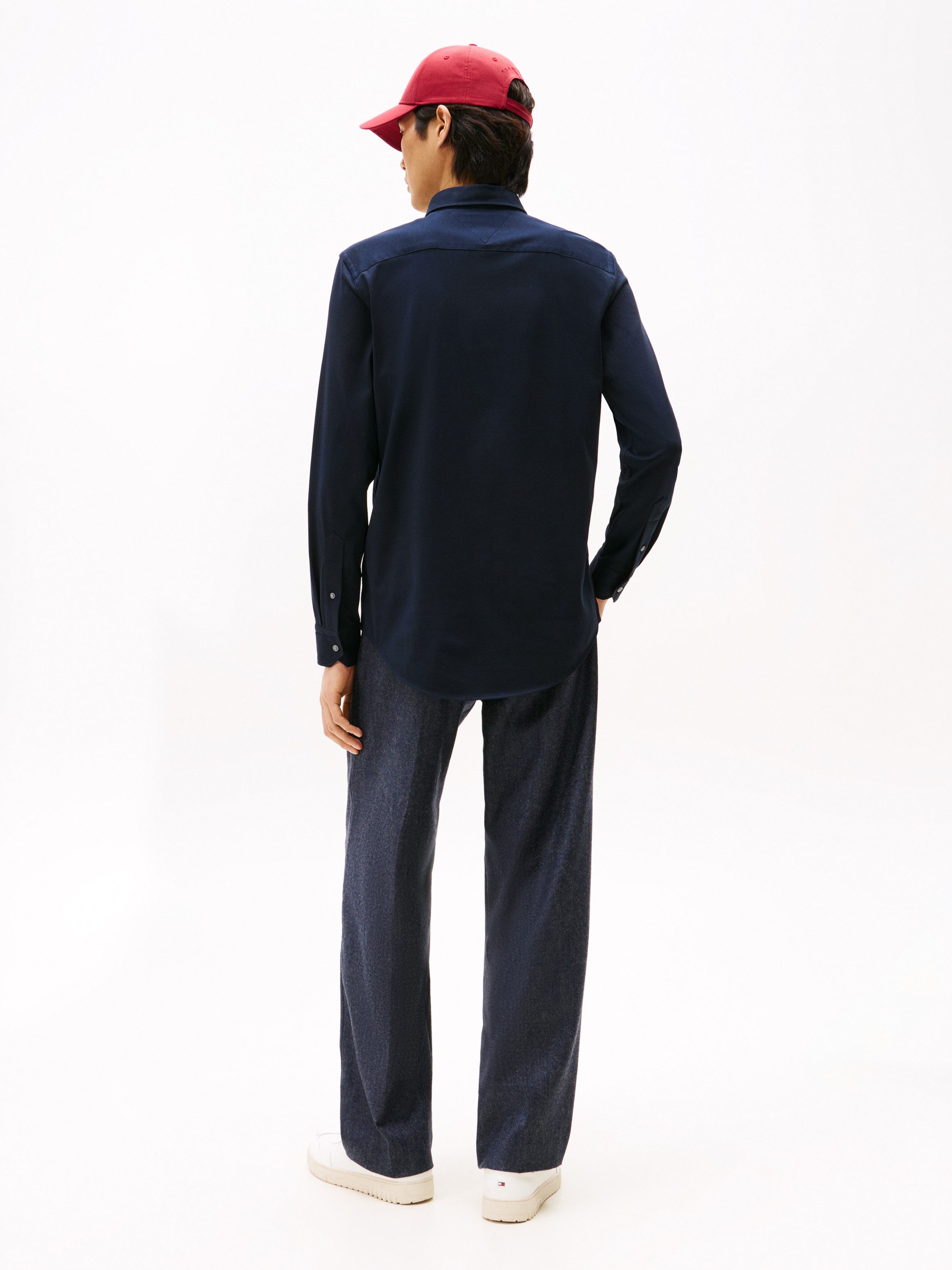 Tommy Hilfiger Businesshemd PERFORMANCE INTERLOCK Regular fit mit Button-Down-Kragen