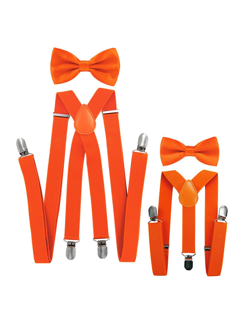 axy Hosenträger Papa und Sohn Hosenträger mit Fliege Set (Partnerlook für Herren und Kinder 1-6 Jahren, Vater-Sohn Set) Fotoshooting Familien Outfit