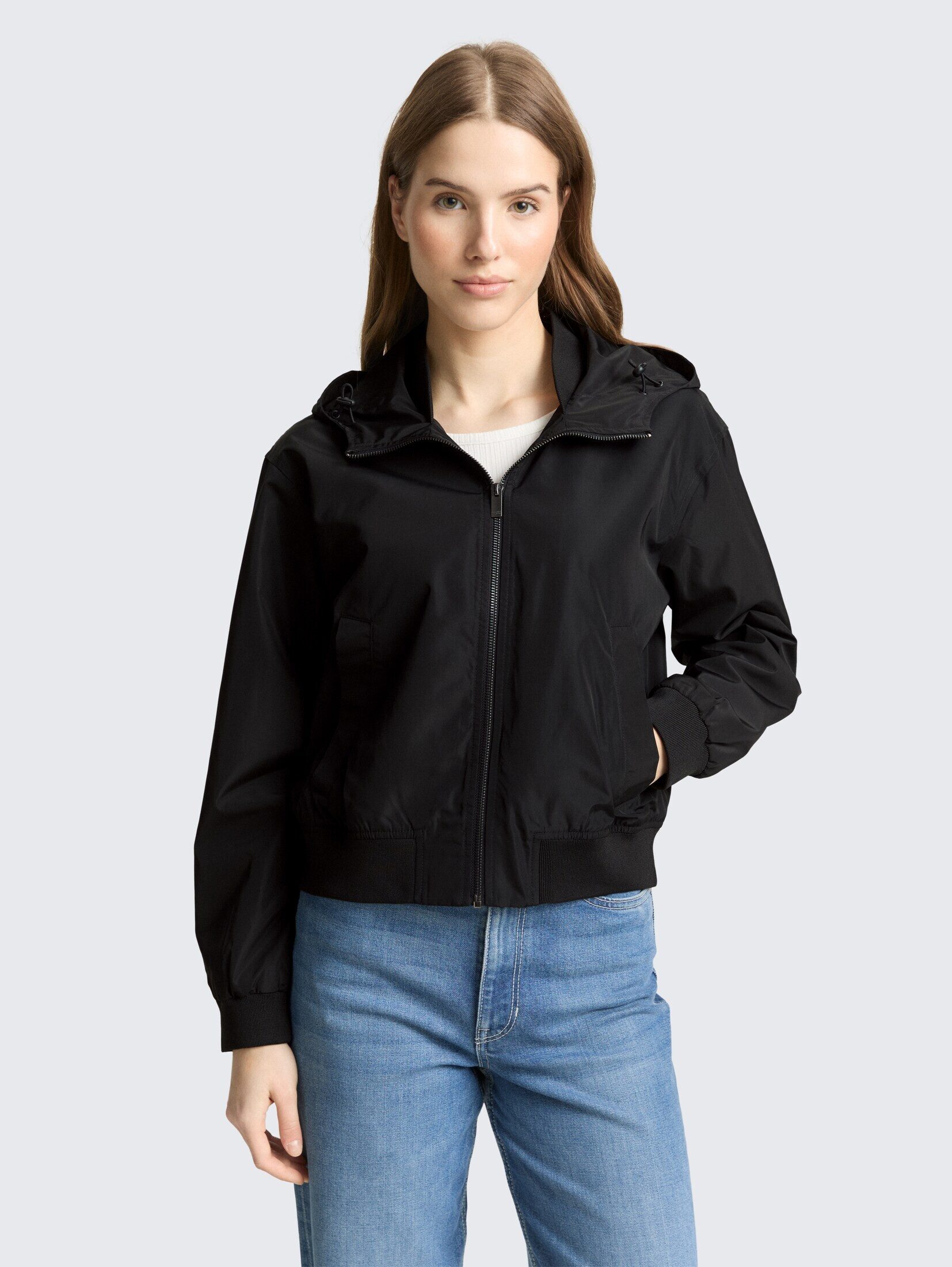 TOM TAILOR Denim Sommerjacke Jacken Blouson Jacke aus wasserabweisendem Mat günstig online kaufen