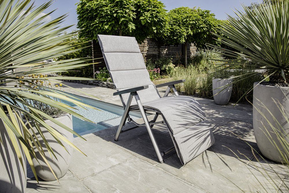 (1) Relaxsessel Gartenstuhl Cirrus Aluminium/Outdoorgewebe Silver-Line Kettler KETTLER